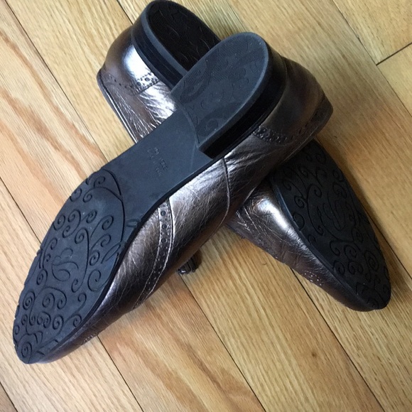 Brighton Eden gold Metallic 10 M Flats WingTip - Picture 6 of 6